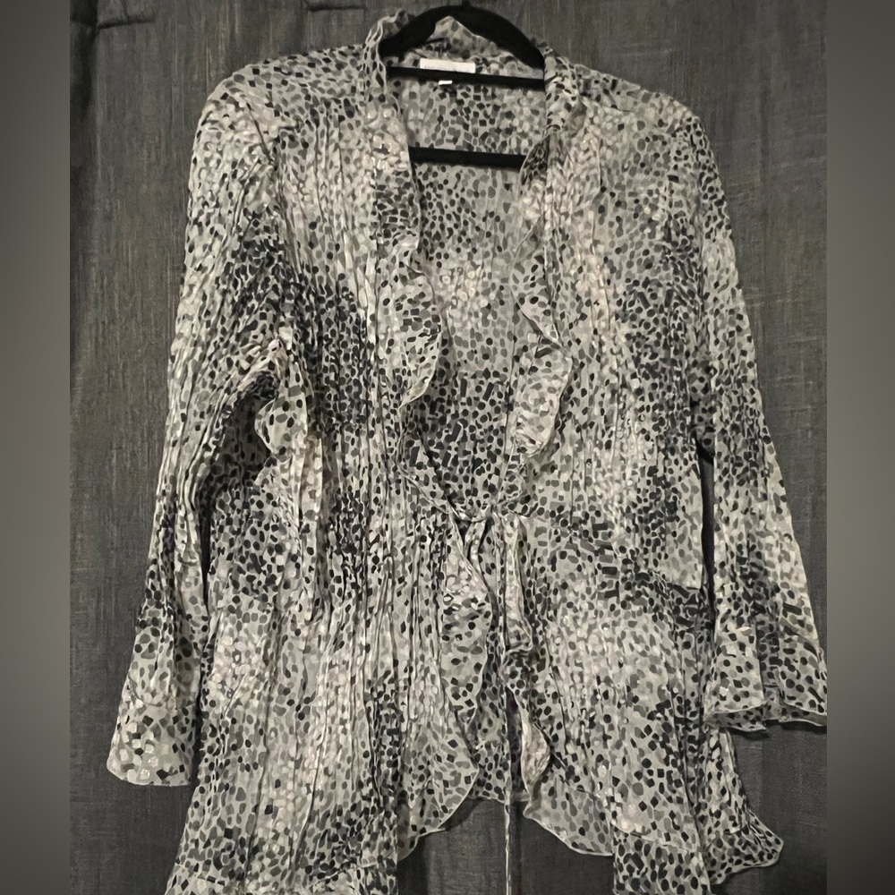 Y2K front tie BOHO‎ blouse